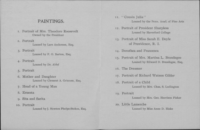 Cecilia Beaux at Durand-Ruel 1903 inside